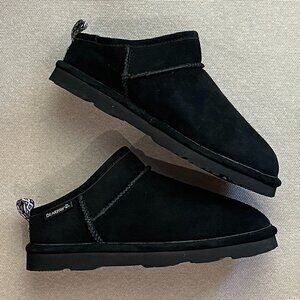 BearPaws Shoes Black Slip On Bootie Slippers 7